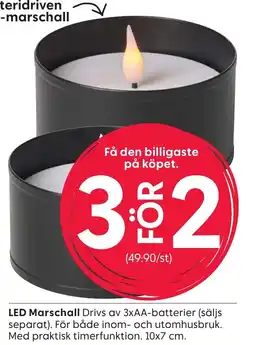 Rusta Led marschall erbjuda