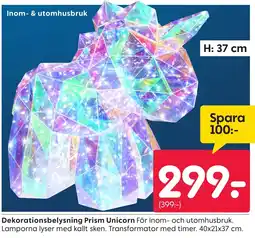 Rusta Dekorationsbelysning Prism Unicorn erbjuda