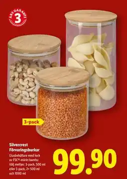 Lidl Silvercrest Förvaringsburkar, SEK 99.9 erbjuda