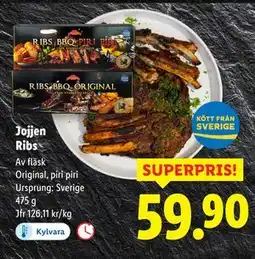 Lidl Jojjen Ribs, SEK 59.9 erbjuda