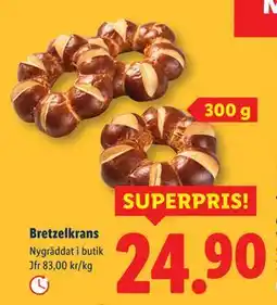 Lidl Bretzelkrans, SEK 24.9 erbjuda