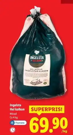 Lidl Ingelsta Hel kalkon, SEK 69.9 erbjuda