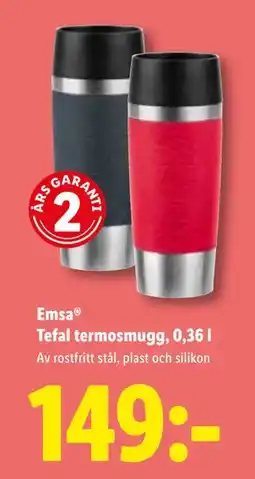 Lidl Emsa Tefal termosmugg, 0,36 l, SEK 149 erbjuda