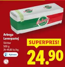 Lidl Arboga Leverpastej, SEK 24.9 erbjuda