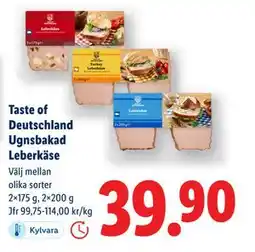 Lidl Taste of Deutschland Ugnsbakad Leberkäse, SEK 39.9 erbjuda