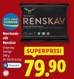 Lidl Norrlandsvilt Renskav, SEK 79.9 erbjuda