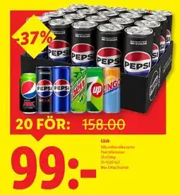 Lidl Läsk, SEK 99 erbjuda