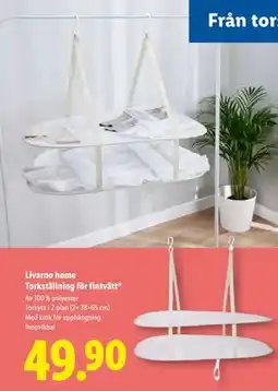 Lidl Livarno home Torkställning för fintvätt, SEK 49.9 erbjuda