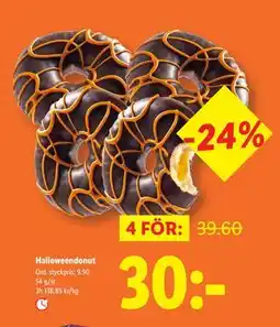 Lidl Halloweendonut, SEK 30 erbjuda