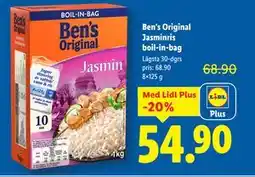 Lidl Ben’s Original Jasminris boil-in-bag, Pris i appen erbjuda
