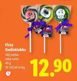Lidl Fizzy Godisklubba, SEK 12.9 erbjuda