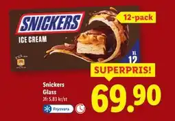Lidl Snickers Glass, SEK 69.9 erbjuda
