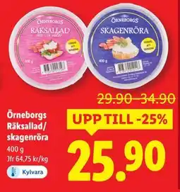 Lidl Örneborgs Räksallad/ skagenröra, SEK 25.9 erbjuda