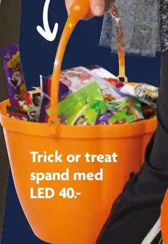 Trick or treat spand med LED