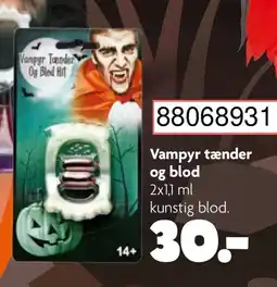 BR leksaker Vampyr tænder og blod erbjuda