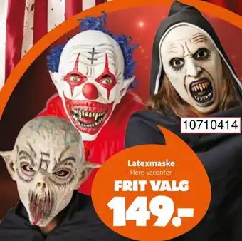 BR leksaker Latexmaske erbjuda