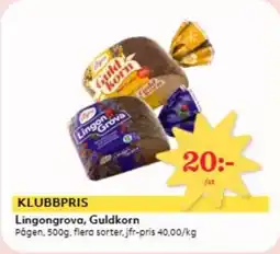 Östenssons Lingongrova, Guldkorn erbjuda