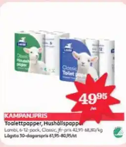 Östenssons Toalettpapper, Hushållspappé. erbjuda