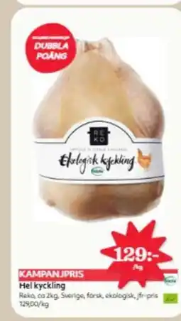 Östenssons Hel kyckling erbjuda