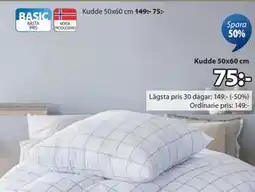 JYSK Kudde 50x60 cm, SEK 75 erbjuda