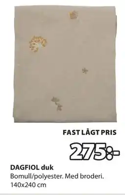 JYSK DAGFIOL duk, SEK 275 erbjuda