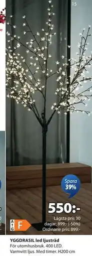 JYSK YGGDRASIL led ljusträd, SEK 550 erbjuda