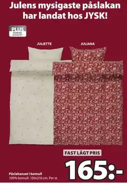 JYSK Påslakanset i bomull, SEK 165 erbjuda