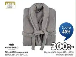 JYSK BULLMARK morgonrock, SEK 300 erbjuda