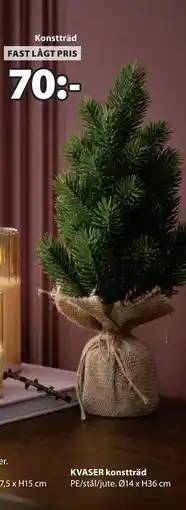 JYSK KVASER konstträd, SEK 70 erbjuda