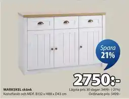 JYSK MARKSKEL skänk, SEK 2750 erbjuda