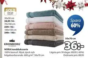 JYSK NORA handduksserie, SEK 36 erbjuda