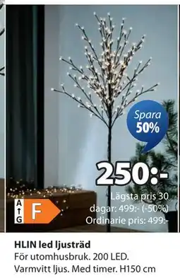 JYSK HLIN led ljusträd, SEK 250 erbjuda
