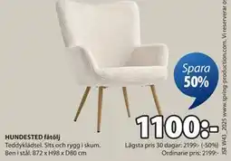 JYSK HUNDESTED fåtölj, SEK 1100 erbjuda