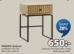 JYSK HEMDRUP sängbord, SEK 650 erbjuda