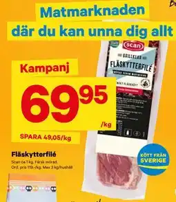 City Gross Fläskytterfilé, SEK 69.95 erbjuda