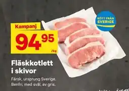 City Gross Fläskkotlett i skivor, SEK 94.95 erbjuda