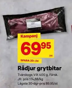City Gross Rådjur grytbitar, SEK 69.95 erbjuda