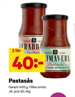 City Gross Pastasås, SEK 40 erbjuda