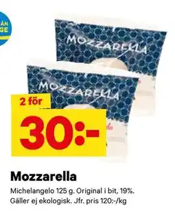 City Gross Mozzarella, SEK 30 erbjuda