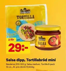 City Gross Salsa dipp, Tortillabröd mini, SEK 29 erbjuda
