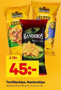 City Gross Tortillachips, Nachochips, SEK 45 erbjuda
