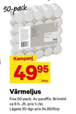 City Gross Värmeljus, SEK 49.95 erbjuda