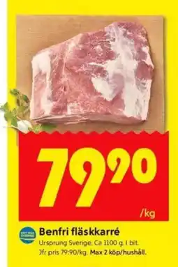 ICA Kvantum Benfri fläskkarré erbjuda