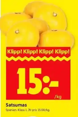 ICA Kvantum Satsumas erbjuda