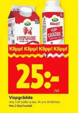 ICA Kvantum Arla Vispgrädde erbjuda