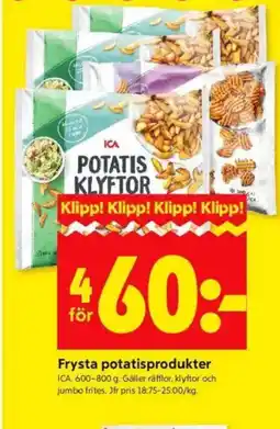 ICA Kvantum ICA Frysta potatisprodukter erbjuda