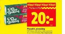 ICA Kvantum Pop Bakery Pizzakit, pizzadeg erbjuda