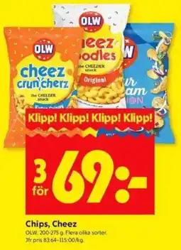ICA Kvantum OLW Chips, Cheez erbjuda