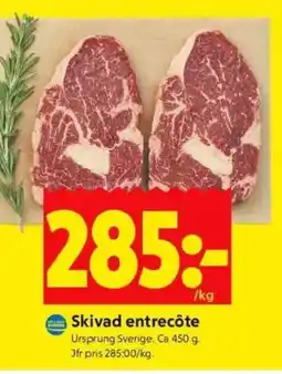 ICA Kvantum Skivad entrecôte erbjuda