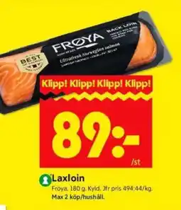 ICA Kvantum Fröya Laxloin erbjuda